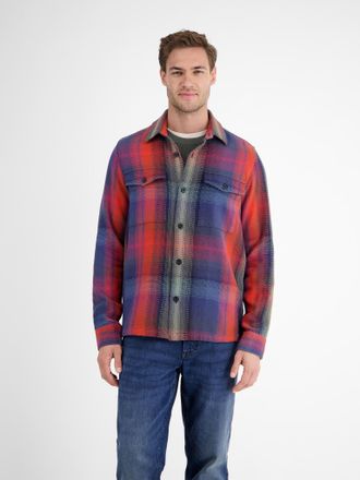 Lerros Langarmhemd LERROS, Herren, Gr. XXL, N-Gr, classic navy, Web, Obermaterial: 100% Baumwolle, kariert, regular fit normal, Manschette, Hemden Langarmhem