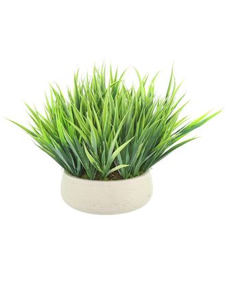 Creative Displays Inc. Handmade Faux Grass Arrangement In Fiberstone Pot