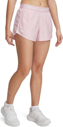 Under Armour Womens Tech Play Up Shorts, (647) Prime Pink / / White, L