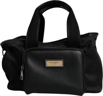 Dolce & Gabbana Pet Carry Bag - Heren - Handtassen - Zwart - ONE Size - Leer - Tassen