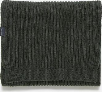 Oliver Sweeney Mens Oliver Sweeney Wool Blend Ribbed Scarf - Green - Size: ONE size