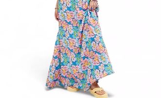 For Love & Lemons Yasmin Maxi Dress In Blue