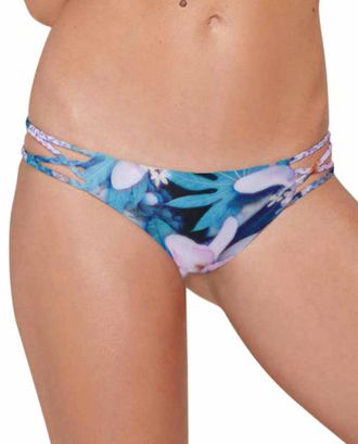 Stone Fox Swim Gypsy Braided Cheeky Bikini Bottom In Sfs Wonderland