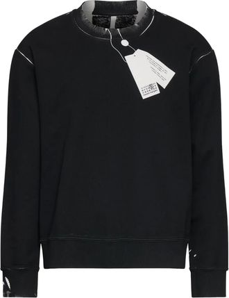 Maison Margiela Felpa leggera in cotone - Nero