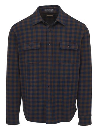 Faherty two-pocket check shirt - Brown