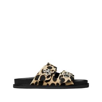 Tory Burch Tory Burch, Sliders, female, Brown, Size: 8 1/2 US Sport Slide Sandals