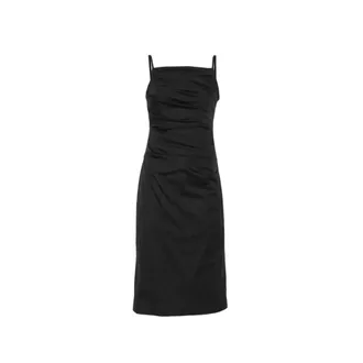 Marella Midi Dresses, female, Black, Size: 2XS Ciocca Midi Dress