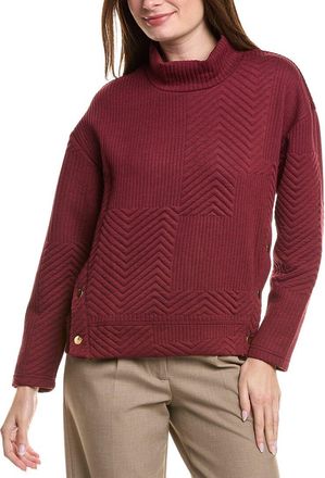 Nanette Lepore Chevron Mock Neck Sweater