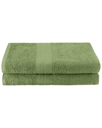 Superior Eco-Friendly 2Pc Solid Bath Sheet Cotton Towel Set