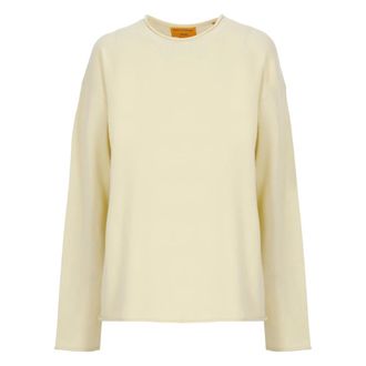 Guest In Residence Cashmere Knitwear, female, Yellow, Size: S Oversized Crew