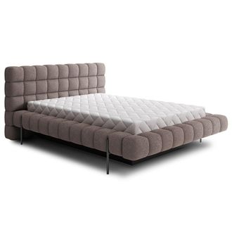 Petits Meubles Box cama 180x200 con somier madera de pino gris claro