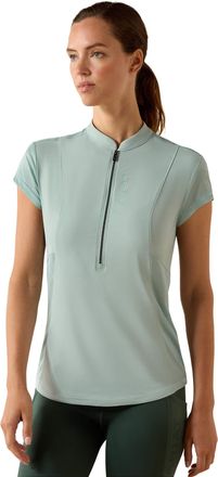 Ariat Womens Breathe 1/2 Zip Baselayer Top in Blue Surf, Size 2X-Small, by Ariat