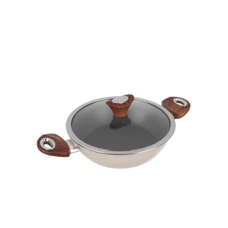 KASANOVA Tegame 24 cm crema Kolors con coperchio