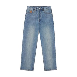 Billionaire Boys Club Straight Jeans, male, Blue, Size: W34 Astro Wide Leg Denim Pants