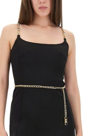 Michael Michael Kors Bustier Minidress with Belt Minidress - Black