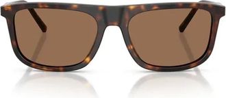 Dolce & Gabbana Square Zonnebrillen - Heren - Zonnebrillen - Bruin - 56 MM - Accessoires