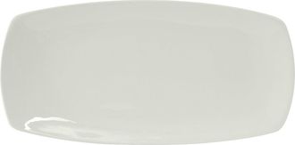 Tuxton Accessories Rectangular Plate 16x8 w/Tapered Ends, 12 Pieces