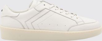 Canali Sneakers basse in pelle liscia bicolore con logo laminato