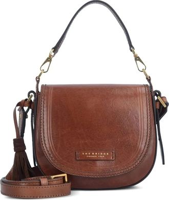 The Bridge Leren crossbodytas - Bruin