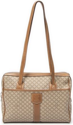Celine Pre-owned Womens Shoulder Boston Handbag - Beige - One Size
