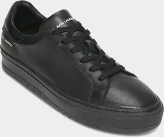 Karl Lagerfeld Men & apos;s Classic Leather Low-Top Sneakers