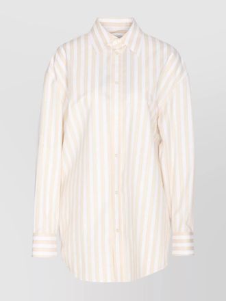 Saint Laurent striped cotton long-sleeve shirt