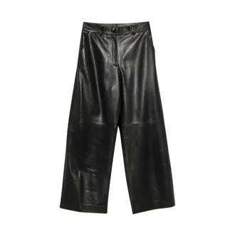 P.A.R.O.S.H. Parosh Trousers Black - female - P.A.R.O.S.H. - Leather Trousers - Black - XS - Trousers