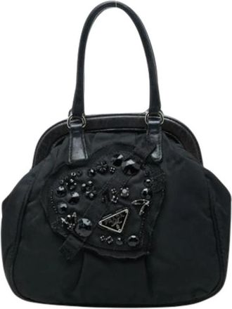 Prada Pre-owned Vintage Handbag - Dames - Vintage Handtas - Zwart - ONE Size - Leer - Vintage