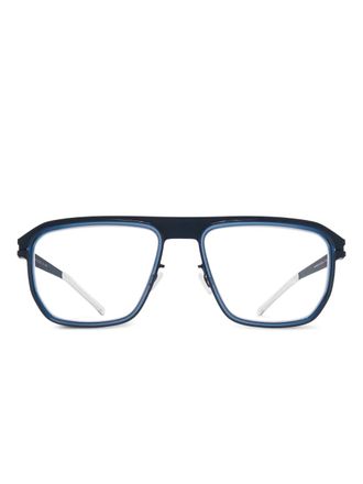 Mykita Walker glasses - unisex - Acetate/stainless steel - 56 - Blue