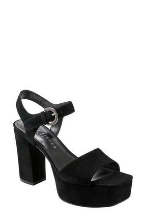 Marc Fisher Cinthia Platform Sandal in Black at Nordstrom Rack, Size 9.5