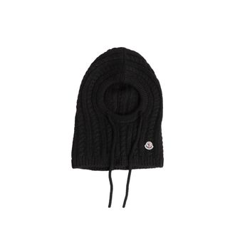 Moncler Cable Knit Alpaca Blend Balaclava