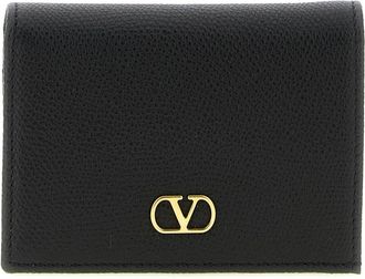 Valentino Garavani VLogo Signature Portemonnee - Dames - Portefeuilles - Zwart - ONE Size - Leer - Accessoires