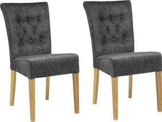 HOME AFFAIRE Polsterstuhl »Queen« (Set) 2 Stk.Esszimmerstuhl mit Knopfheftung, 2er, 4er oder 6er-Set