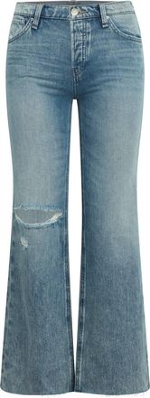 Hudson Womens Rosie Wide Leg Jeans In Young At Heart Destroyed
