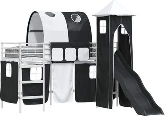 vidaXL Estructura De Litera Para Ni&ntilde;os Y Negro 90 X 190 Cm Metal Vidaxl