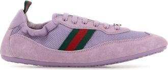 Gucci Lilac Lace Up Sneakers
