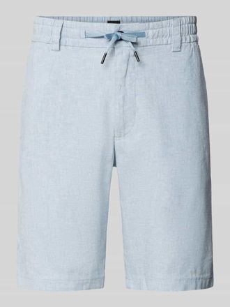 Boss Orange by Hugo Boss BOSS Orange Tapered Chinoshorts aus Leinen-Mix Modell DS_3S in Hellblau, Gr&ouml;&szlig;e 30