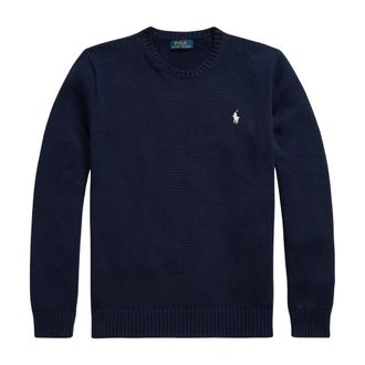 Polo Ralph Lauren Katoenen trui met ronde hals - Heren - Truien - Blauw - Maat: S Katoen