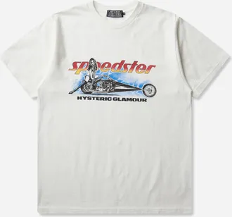 Hysteric Glamour Men s Speedster Heavy Metal T-Shirt White