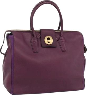 Saint Laurent Pre-owned Handbags, female, Purple, Size: ONE SIZE Pre-owned Vintage Hand Bag