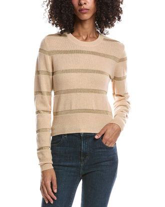 Brodie Simone Stripe Cashmere-Blend Cashmere Sweater