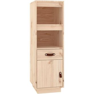 vidaXL Aparador alto madera maciza de pino 34x40x108,5 cm Vidaxl