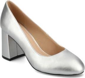 Journee Collection Seraphina Pump in Silver at Nordstrom Rack, Size 6.5