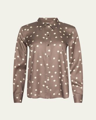 L'agence Ellery Polka Dot Blouse