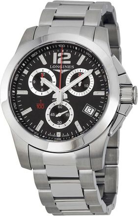 Longines Pre-owned Longines Conquest Chronograph Black Dial Mens Watch L3.700.4.56.6