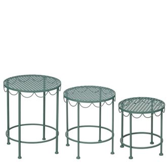 MiCa Decorations Soporte para plantas de exterior marseille verde h43xb35xl35cm
