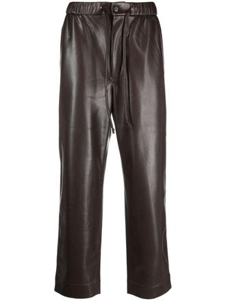 Nanushka Broek van imitatieleer - Bruin