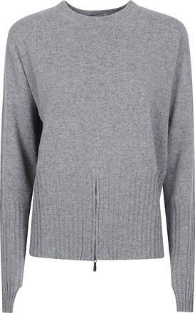 Drumohr Over Round Neck Merino Wool-Cashmere Sweater