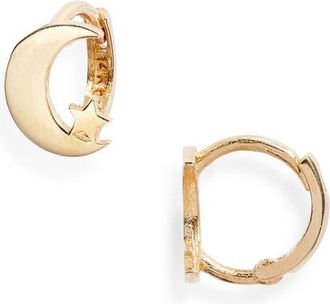Set & Stones Tuscany Huggie Hoop Earrings in Gold at Nordstrom