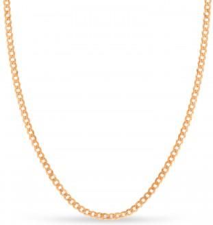 Allurez Curb Chain Necklace With Lobster Lock 14k Rose Gold